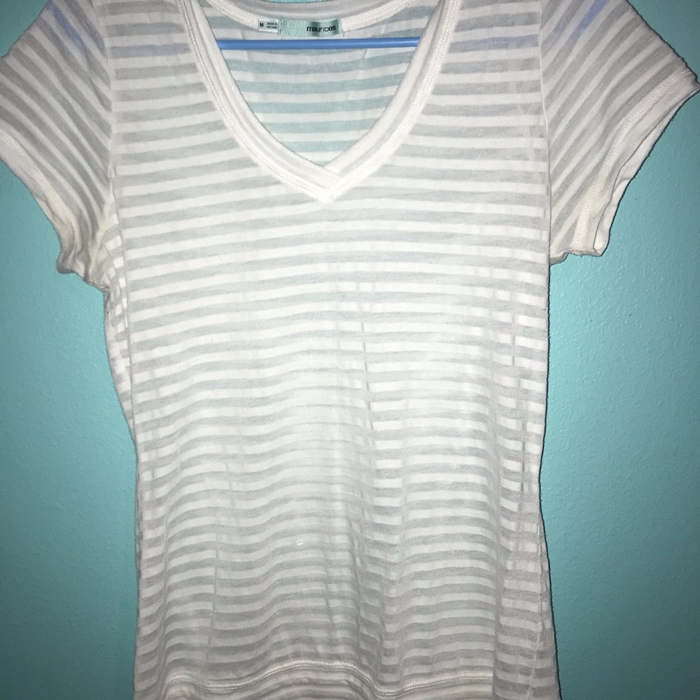 White striped shirt